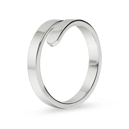 Stainless Steel Blank Engravable 2 Name Wrap Ring {5}