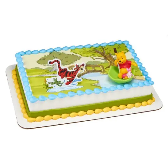 Winnie the Pooh, Piglet & Tigger Hunny Raindrops DecoSet&reg; Cake Decoration {1}