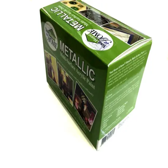 Set of 8 Metallic Multi-Surface Acrylic Craft Paint, Great for indoor/outdoor use and great for all surfaces including Paper, Canvas, Wood, Metal, Plaster, Plastic, Fabric, Glass, and Ceramics! {5}