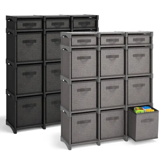 Cube Storage Organizer with Bins for Bedroom, Living Room, Office {2}
