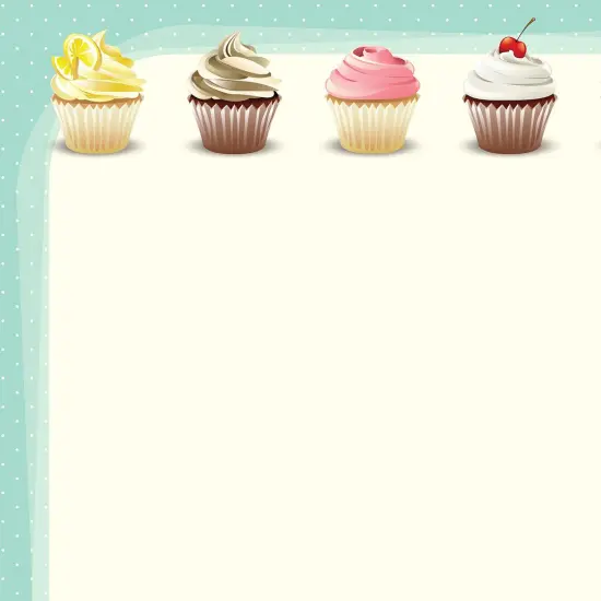 Great Papers! Iced Cupcakes Stationery Letterhead, Invitations and Announcements, Printer Friendly, 8.5"x11", 80 Pack {2}
