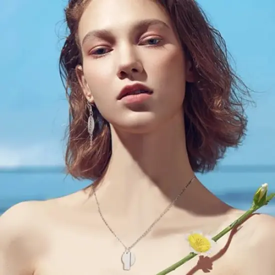 304 Stainless Steel Stamping Charms 60 Pieces Stamping Tag Pendants Stamping Blank Tags 6 Style Stamping Blank Tags Heart Round Metal Tag for Bracelet Necklace Jewelry DIY Craft Gift Making {2}