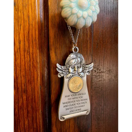Angel Coin Angel Pewter Door Blessing {2}