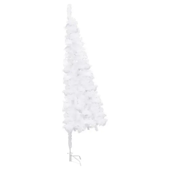 Corner Artificial Christmas Tree White 5 ft PVC {4}