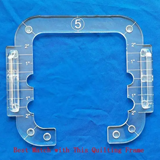 Free Motion Quilting Template Series 5 with Quilting Frame for Domestic Sewing Machine Ruler (Heart Border Template) {2}
