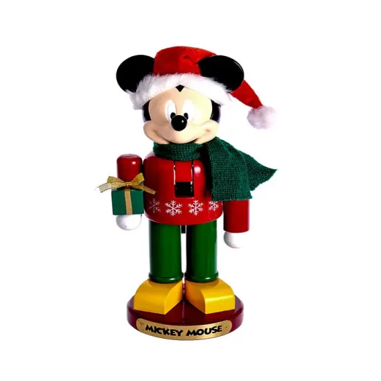 10" Disney&copy; Mickey Mouse With Present Nutcracker {1}