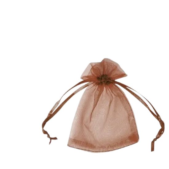 Kitcheniva 3"x4" Organza Gift Candy Sheer Bags DIY Pouches 100 Pcs Coffee {1}