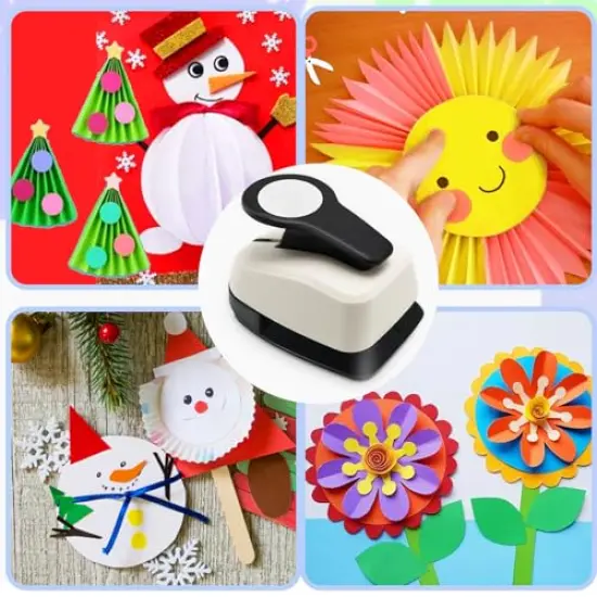 3 Pieces Punch Circle Hole Punches for Crafts Circle Punch Set {3}