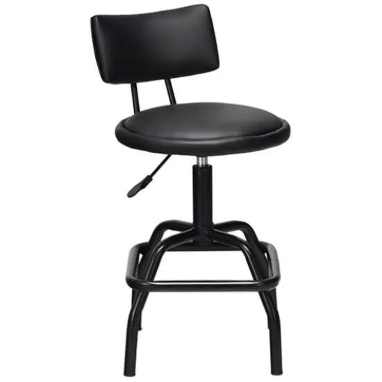 Adjustable Swivel Vintage PU Leather Bar Stool {3}
