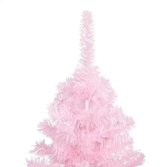 6 ft Pink Christmas Tree with PVC Stand {2}