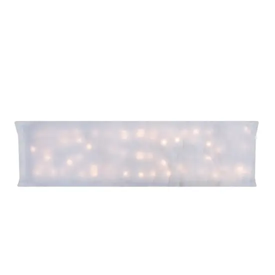 Northlight 42" LED Lighted Battery Operated Christmas Snow Blanket - Warm White Lights {1}
