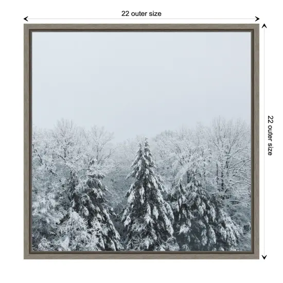 Snowshoe Hill Deep Crop by Sue Schlabach Framed Canvas Wall Art {4}