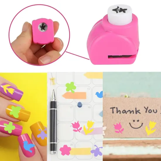 10 Pieces Craft Hole Punch Shapes Set,Shape Hole Punchers for Kids Great for School Crafting, Fun Projects and School Supplies with Bird, Bee, 4-Leaf Clove, Rose, Butterfly, etc {4}