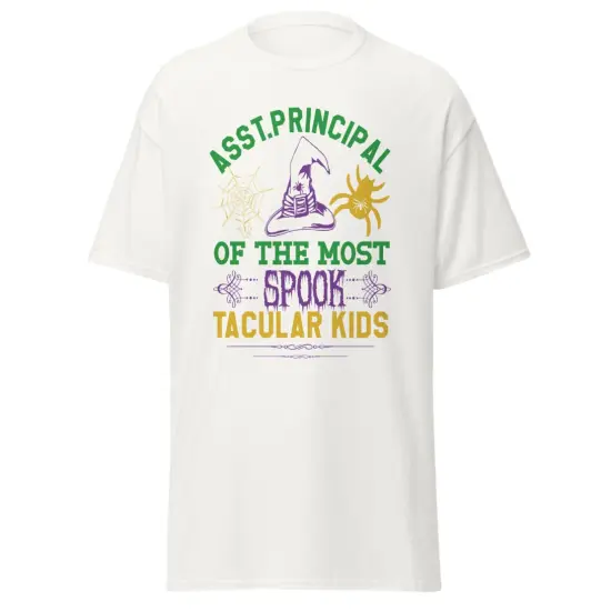 Unisex Halloween Asst Principal spook t-shirt designs {1}