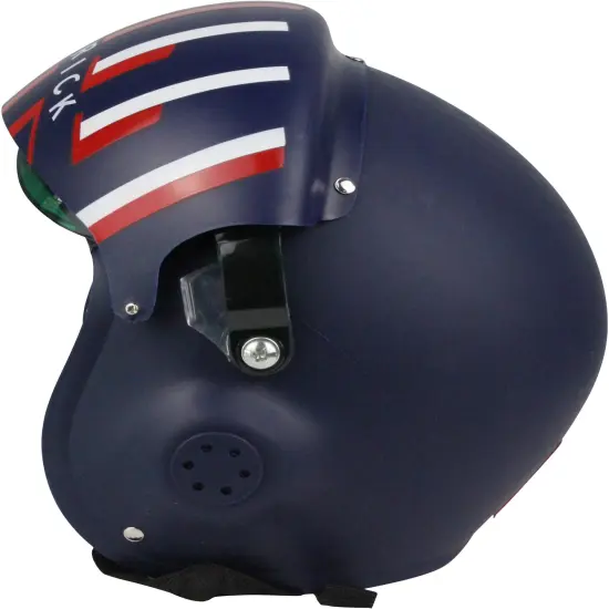 Deluxe Navy Blue Maverick Pilot Helmet Costume Accessory {3}