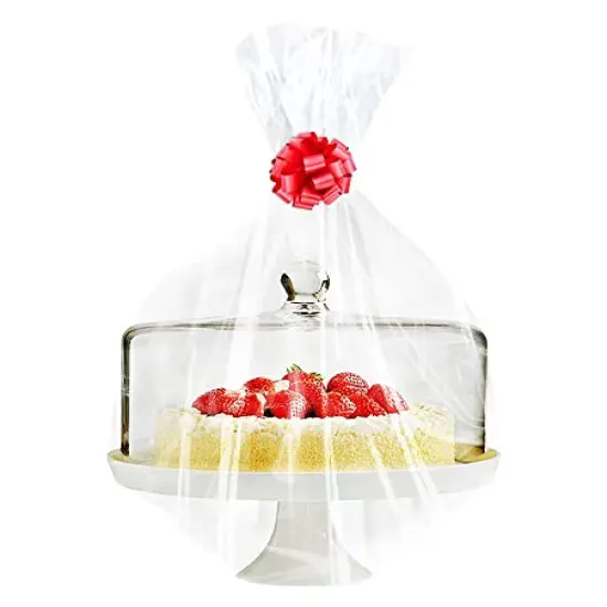 Clear Basket Bags, 24in x 30in Large Clear Cellophane Wrap for Bridal Shower Baskets & Gifts Pack Of 18 Thickness 0.75 Mil {2}