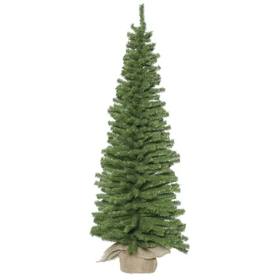 Vickerman 36" Unlit Pine Artificial Christmas Tree - 221 Tips -Burlap base Green {1}