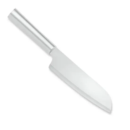 Rada Cook's Knife, Hand-Sharpened 6.25 inch Curved Blade Knives, Stainless Steel Cutlery with Solid Aluminum Handle {1}
