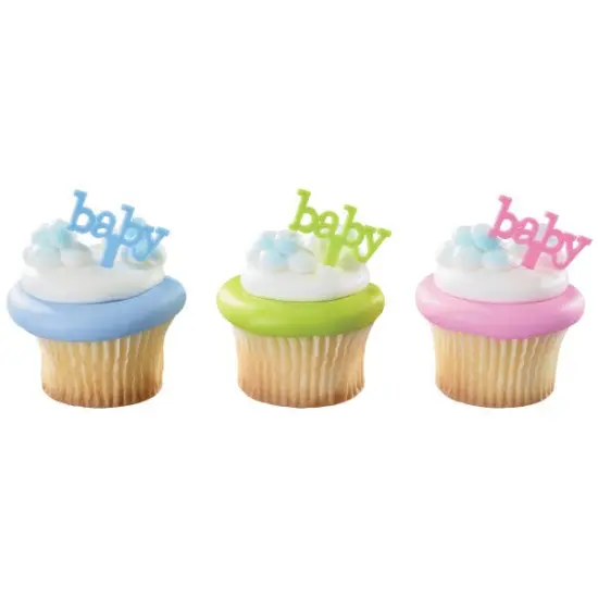 Baby DecoPics&reg; Cupcake Decoration, 12ct {1}