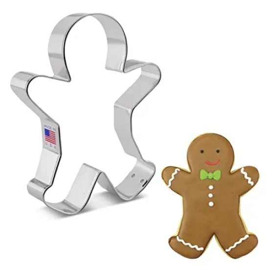 Happy Gingerbread Man Cookie Cutter, Large 5.25" by Ann Clark Cookie Cutters {1}