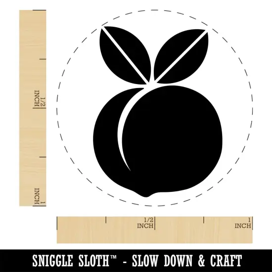 Plump Peach Self-Inking Rubber Stamp Ink Stamper for Stamping Crafting Planners Lime Green {1}