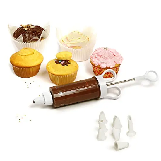 Cupcake Injector/Decorating Icing Set, 9-Piece Set, Stainless Steel, Multicolor {4}