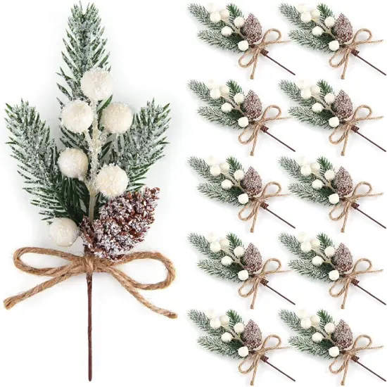 Kitcheniva Berry Branch Christmas Ornament 10 Pcs {2}