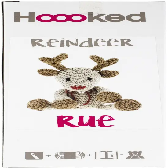 Hoooked Amigurumi DIY Kit W/Eco Barbante Yarn-Reindeer Rue {1}