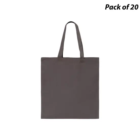 Q-Tees&reg; Promotional Tote Charcoal {1}