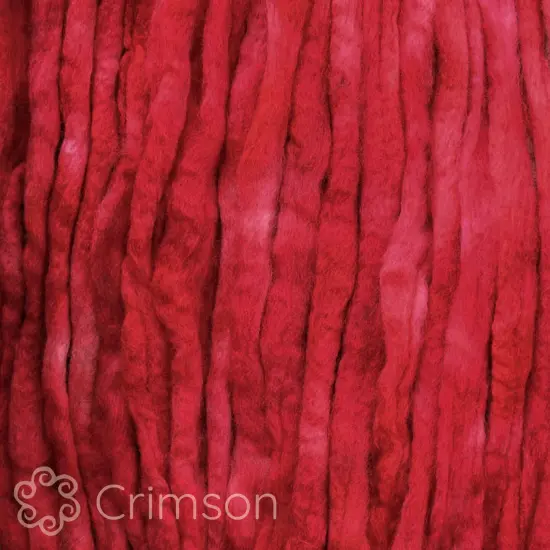 LEARN TO SPIN - Beginner's Spinning Kit with Hand Dyed BFL Roving, Drop Spindle & Printed Instructions w/ Video. Many Colors. Crimson {2}