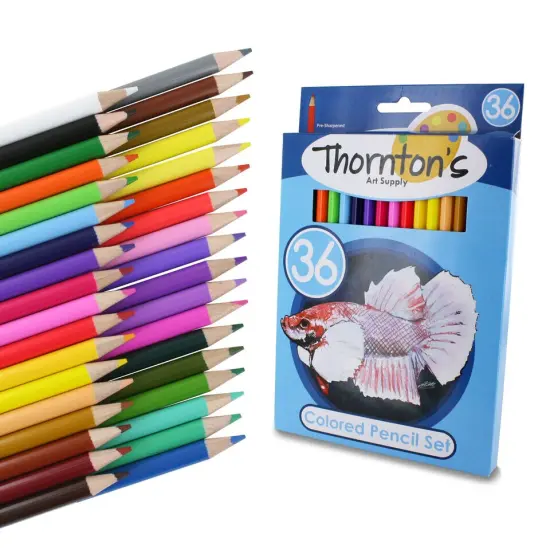 36 Piece Colored Pencil Artist Drawing Set. {2}