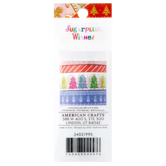 Paige Evans Sugarplum Wishes Washi Tape 8/Pkg {3}
