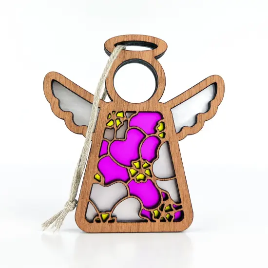 3.5" (H) Primrose Ornament - Handcrafted in Texas - Mother's Angels&reg; Christmas Angel Wings Figurine {1}