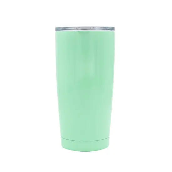 Kitcheniva Double Walled Stainless Steel Tumbler With Resistant Lid 20 oz Green {1}
