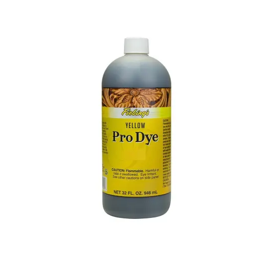 Premium 32 oz Pro Oil Leather Dye Yellow {1}