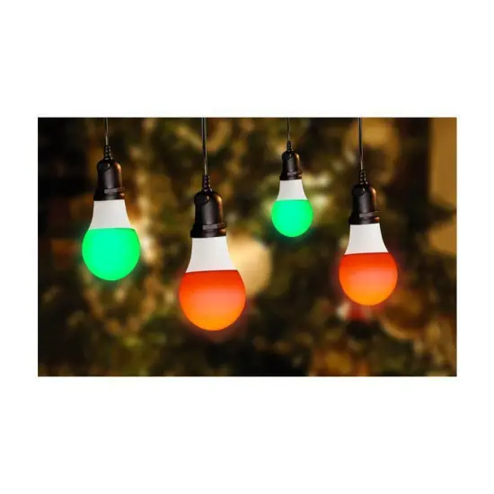 Red and Green Holiday LED Light Bulbs. {2}
