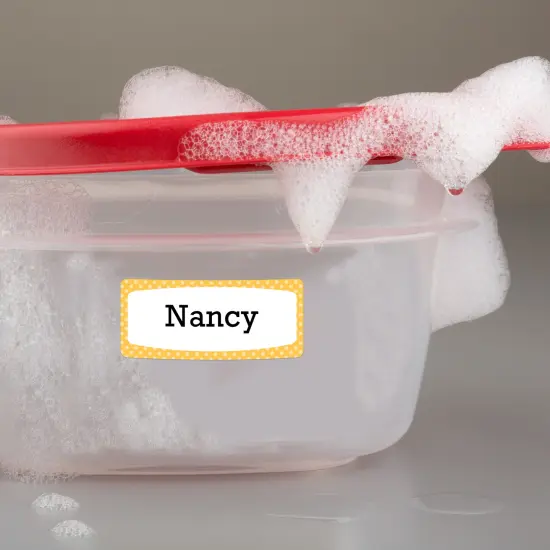 Avery Durable Labels for Kids' Gear, 3/4" x 1-3/4", Assorted Border Colors, Water-Resistant Labels, 4 Packs, 240 Rectangle Labels Total (21944) {3}