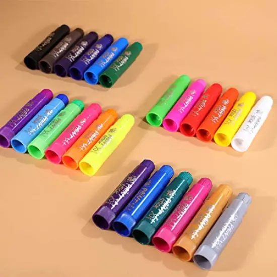 24 Classic Colors, Washable Paint, Non-toxic, Tempera Paint Sticks for Kids and Students {3}