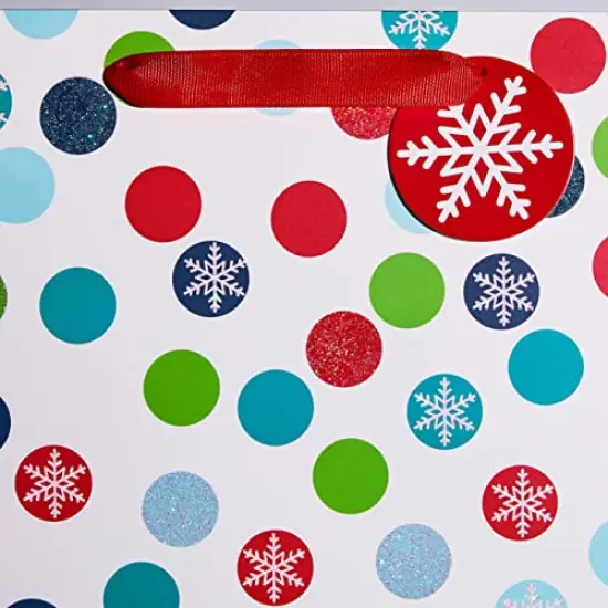 12 Pieces Christmas Gift Bags Assorted Sizes With Handle (4 Extra Large 16", 4 Large 12", 4 Medium 9") {5}