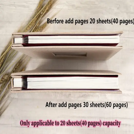 20 Refill Pages, 11x10.6 inches Photo Album Self Adhesive Scrapbook 20 Refill Pages for 11x10.6 inch 40 Pages Photo Album {3}