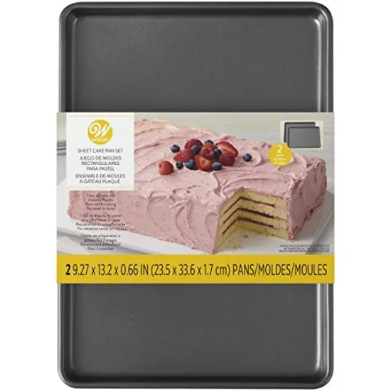 2 Piece Set Easy Layers Sheet Cake Pan, , Rectangle Steel Sheet Pan {6}