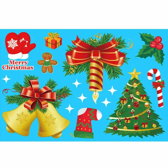 Kitcheniva Christmas Window Clings Snowflake Stickers 167 Pcs {3}