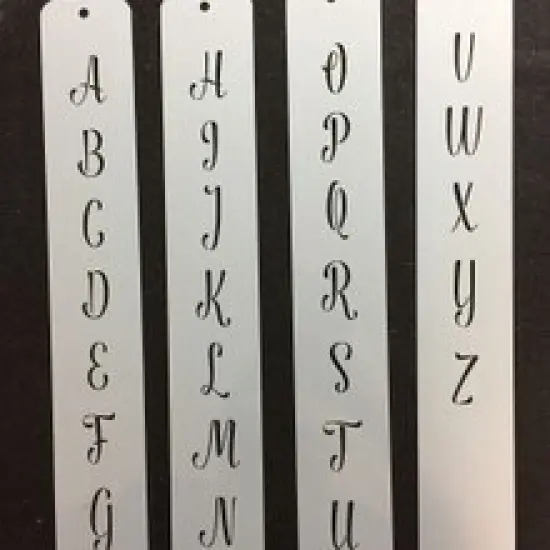 1.25-Inch Modern Monogram Letters Cake Stencil | C991 By Designer Stencils | Cake Decorating Tools | {6}