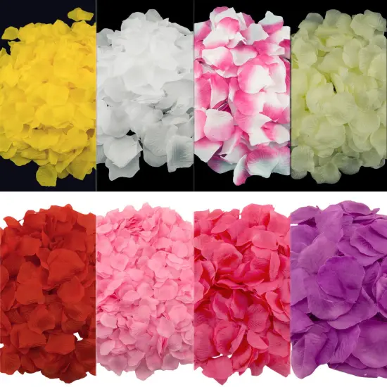 Kitcheniva Multicolor Silk Rose Petals DIY Craft & Party Decor 1000 Pcs Red {5}