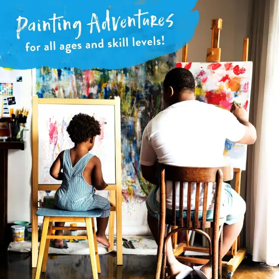 Chalkola Paint Set - 40 Pieces with Acrylic Paints, Brushes, Canvases & Palette for Artists, Adults & Kids {6}