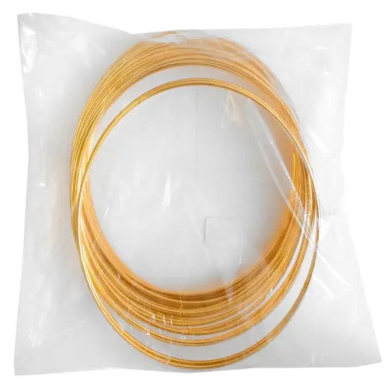 John Bead 8" Brass Metal Rings, 25pcs {4}