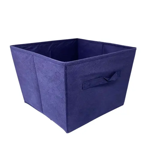 6 PCS Storage Box Organizer with Fabric Handle Blue {1}