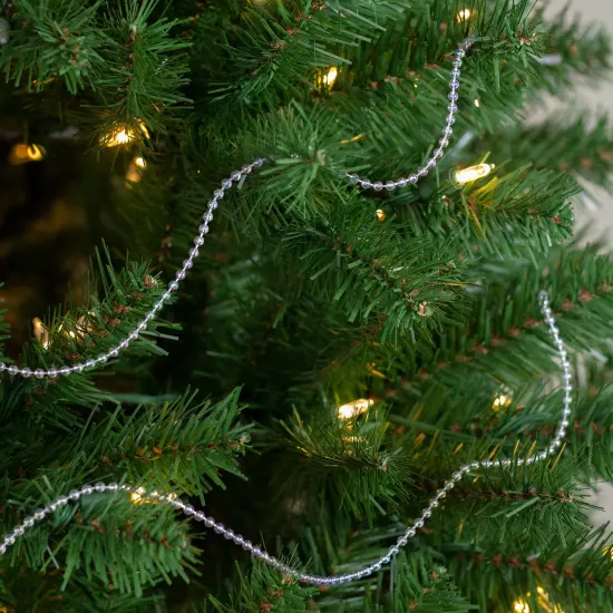 Northlight Commercial Beaded Christmas Garland - 100' x .25" - Iridescent - Unlit Clear {4}