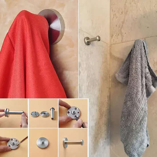Bathroom Wall Hanging Hooks Coat Holder . {3}