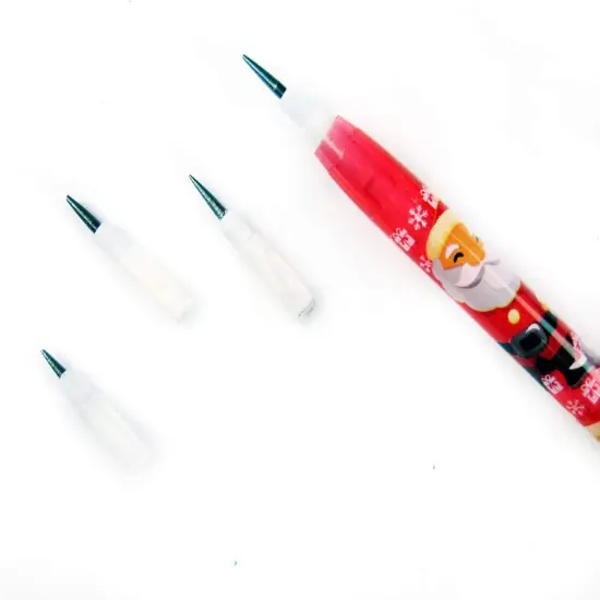 Tiny Mills 24 Pcs Christmas Multi Point Stackable Push Pencil Assortment with Eraser for Christmas Party Favor Prize Stocking Stuffers Classroom Rewards {5}